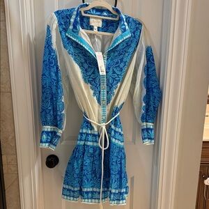 Lilly Pulitzer Blue and White Mini Dress